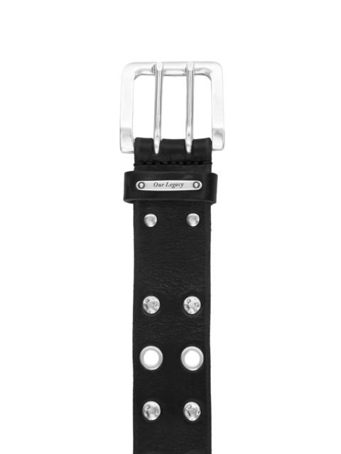 Our Legacy Our Legacy Studded Double Tongue Belt Black