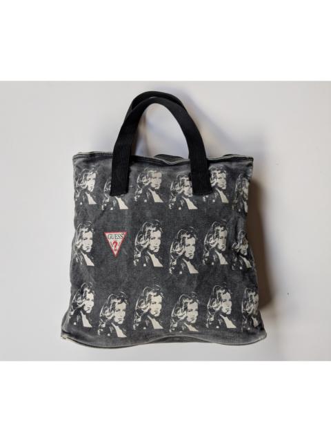 Other Designers Vintage GUESS x Claudia Schiffer denim tote bag