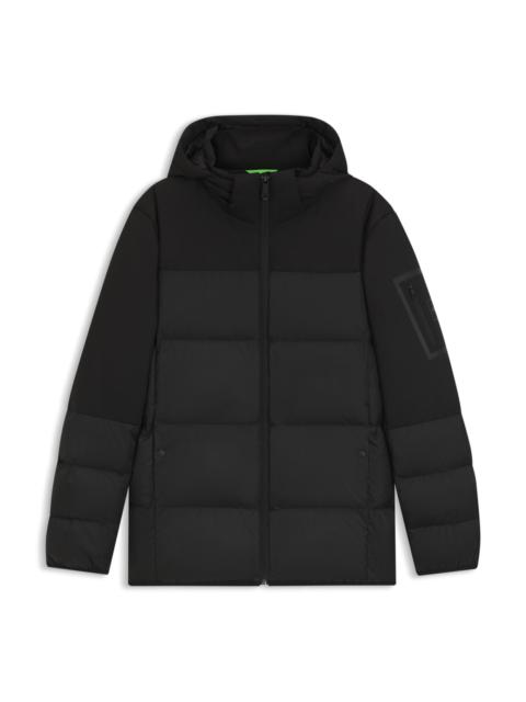 BOSS WATER-REPELLENT DOWN JACKET WITH DETACHABLE HOOD AND SLEEVES