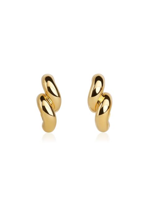 Alaïa Torison Clip-On Earrings gold