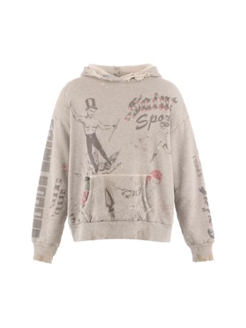 SAINT M×××××× GRAPHIC-PRINT HOODIE