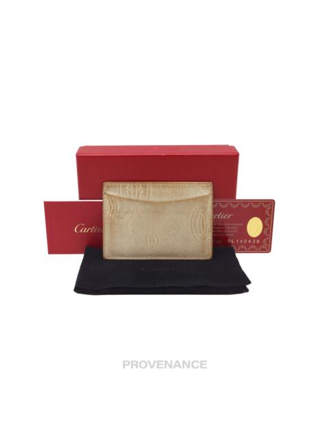 Cartier Card Holder Wallet - Champagne Gold Leather