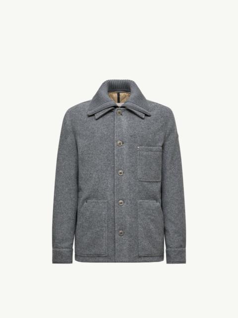 Moncler Germain Wool Down Shirt Jacket