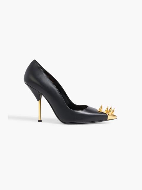 Alexander McQueen Punk Stud leather pumps