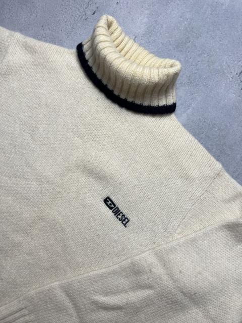 Diesel Diesel Vintage Distressed Knitwear Cream Wool Sweater 90's