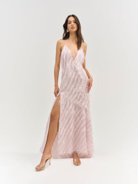 For Love & Lemons Heidi Fringe Maxi Dress
