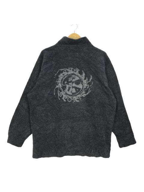Other Designers Japanese Brand - Vtg KENSHO ABE JAPAN Sports Fleece Jacket Sweater Knitwear
