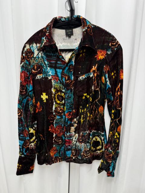 Jean Paul Gaultier Jean Paul Gaultier Archive Faces Polyester Camp Collar Shirt