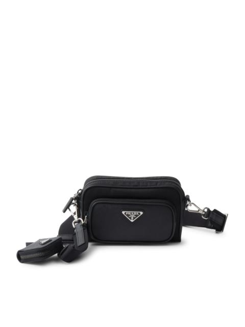 Prada RE-NYLON AND SAFFIANO SHOULDER BAG