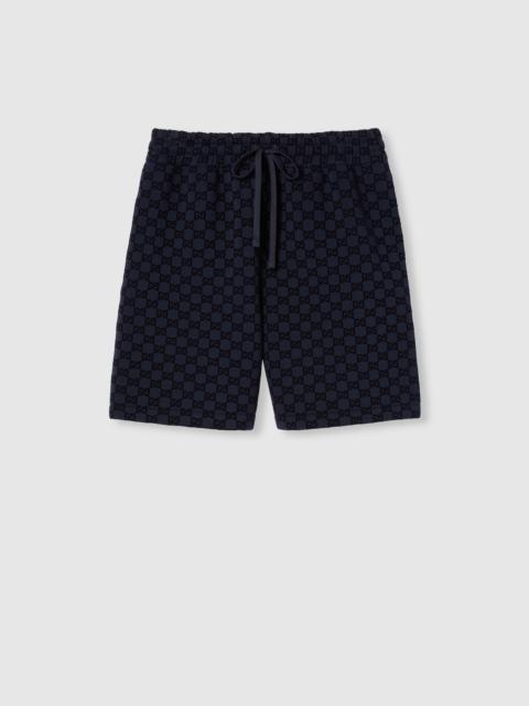 GUCCI Printed double jersey viscose shorts
