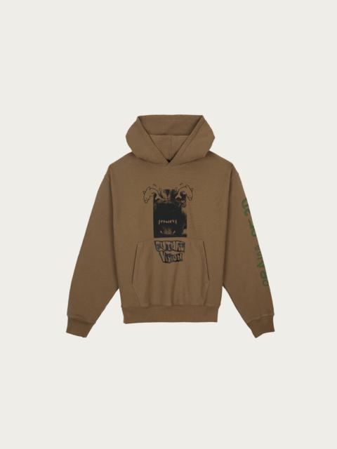 BRAIN DEAD Future Vision Hoodie - Coffee