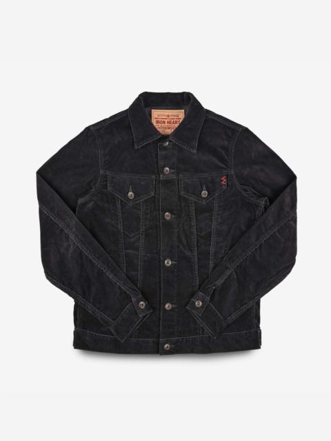 Iron Heart CORDUROY MODIFIED TYPE III JACKET - BLACK