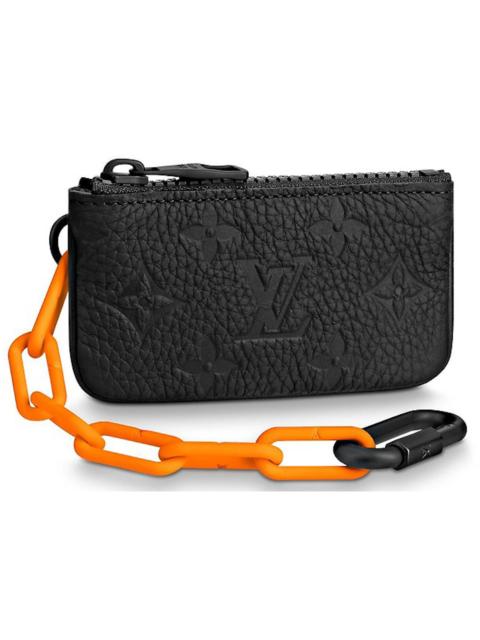 Louis Vuitton Louis Vuitton Pochette Cles Monogram Orange Black