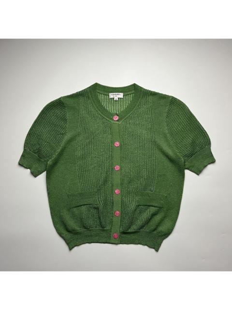 CHANEL Chanel - Karl Lagerfeld era Open Knit Mesh Cardigan
