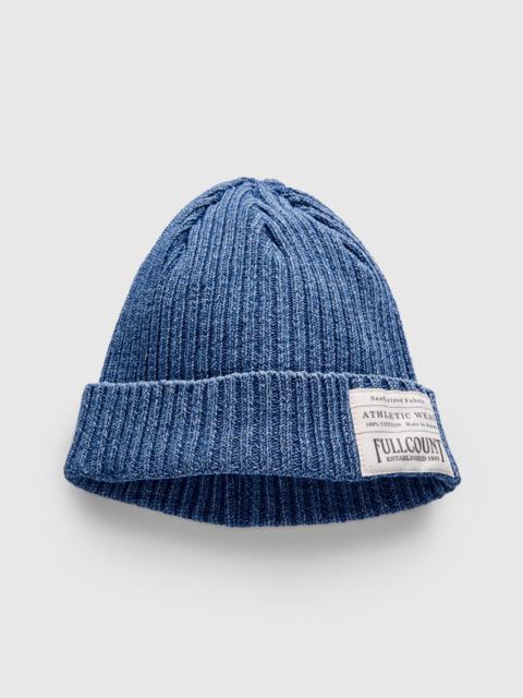 FULLCOUNT 6817 Rib Watch Cap in Faded Indigo