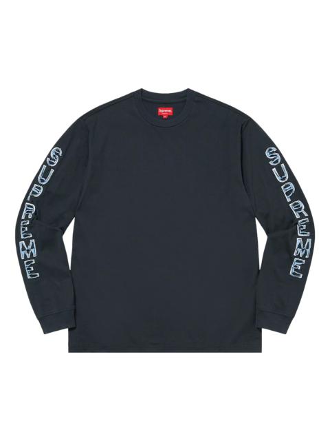 Supreme Supreme Cut Out Long-Sleeve Top 'Washed Navy'