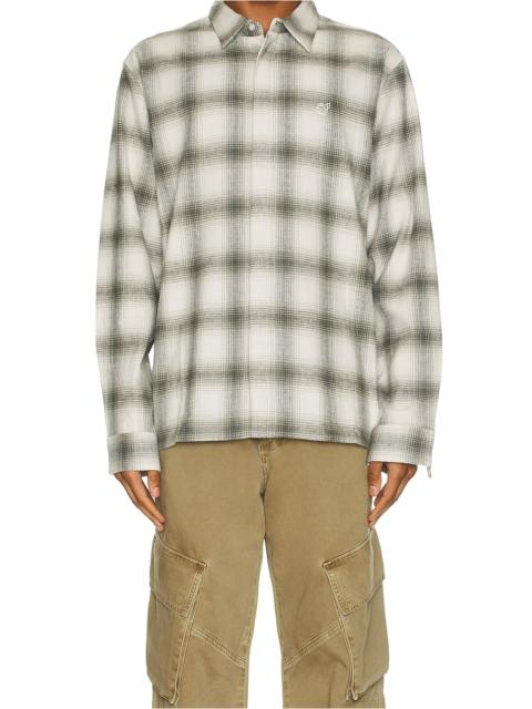 SATURDAYS NYC Mickey Cotton Linen Long Sleeve Shirt
