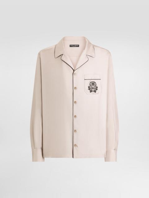 Dolce & Gabbana Silk shirt with embroidery