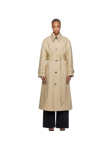AMI Paris Beige Belted Coat