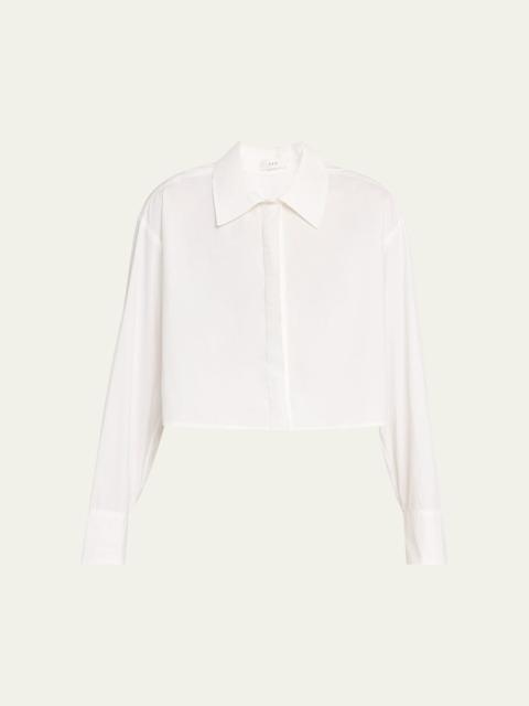 A.L.C. Maude Cropped Button-Front Top
