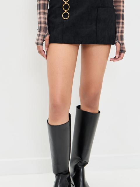 ALEXIS Nita Faux Suede Skirt with Belt