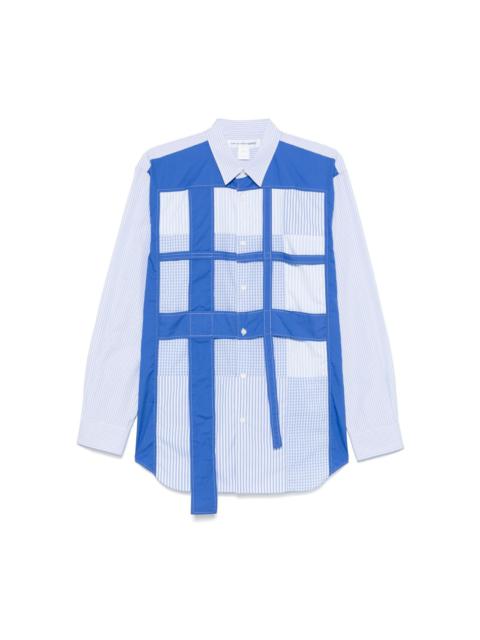 patchwork striped shirt