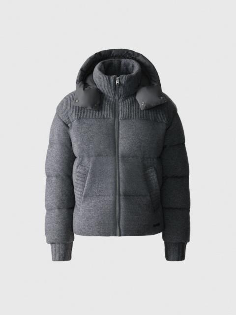 MACKAGE GRIFFEN Cashmere-Blend Down Jacket with Removable Hood
