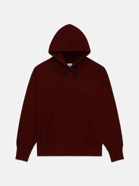 J. PRESS MADE-IN-USA BURGUNDY HEAVYWEIGHT HOODIE