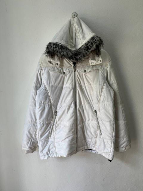 Other Designers Streetwear - AIRWALK Down Puffer Jacket with Faux Fur Hoodie