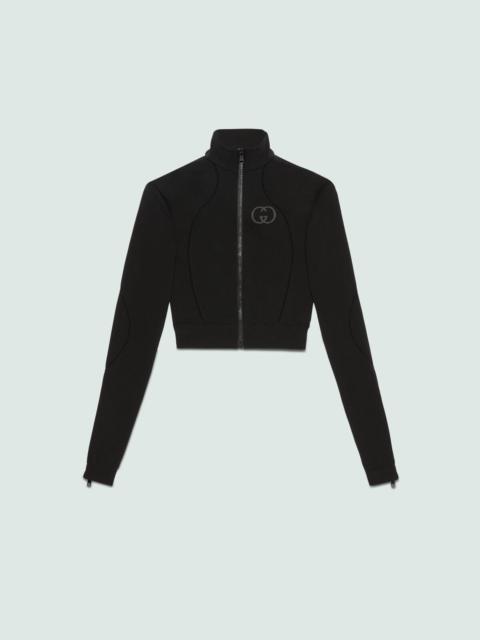 GUCCI Gucci Interlocking G Seamless Jersey Zip Jacket