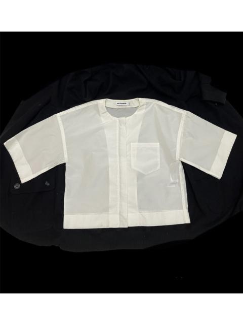 Jil Sander WHITE SHORT SLEEVE TOP JIL SANDER MADE IN ITALY