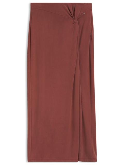 BOSS JERSEY MAXI SKIRT WITH TWIST DETAIL