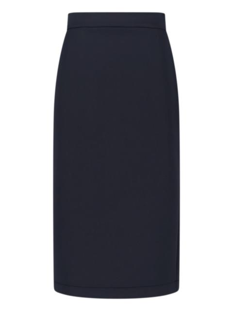 Moncler X EE72 BY EDWARD ENNINFUL NEOPRENE MIDI SKIRT