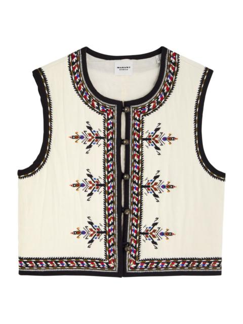 Isabel Marant Étoile Isabel Marant étoile Zeana Padded Woven top