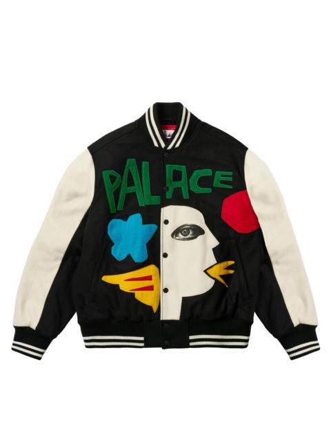 PALACE JCC+ VARSITY JACKET BLACK