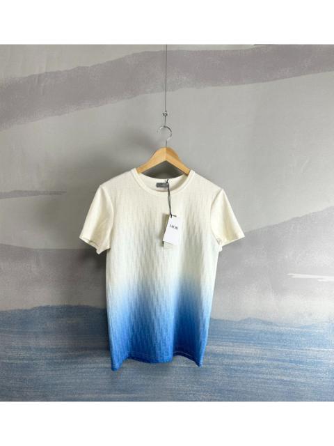 Dior Dior White and Blue Gradient Monogram Short Sleeve