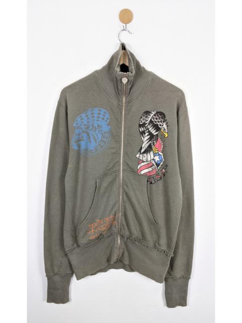Other Designers Ed Hardy - Ed Hardy Los Angeles Sweater Zip Up Hoodie