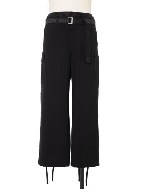 sacai Wool Suiting x Nylon Twill Pants