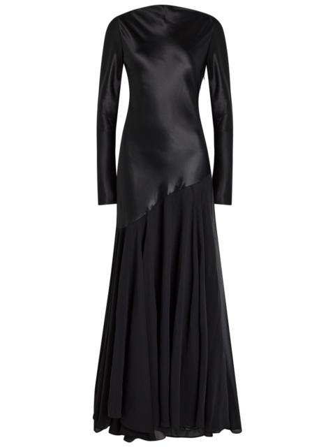 TOVE Tove Cordelia Asymmetric Silk Maxi Dress