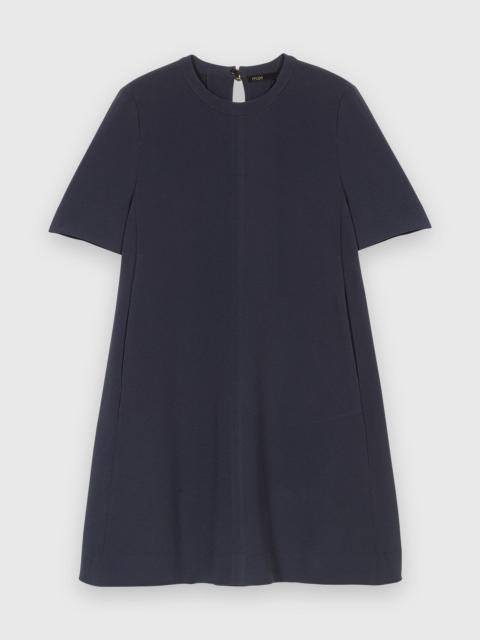 maje Heavy crepe trapeze dress