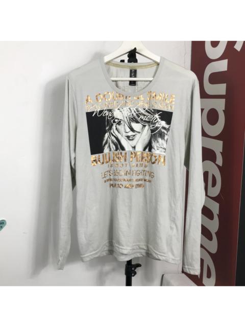 Hysteric Glamour japan ratro attitude jesus punk Linda Evangelista Phototee