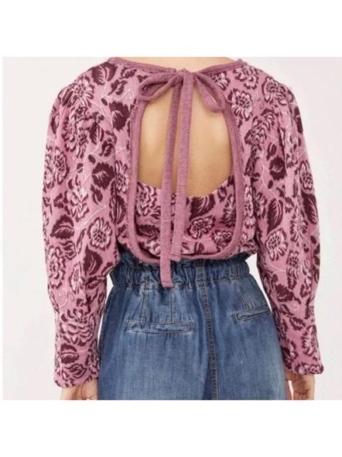 Other Designers NWT Free People cropped sweater with tie back detail size medium