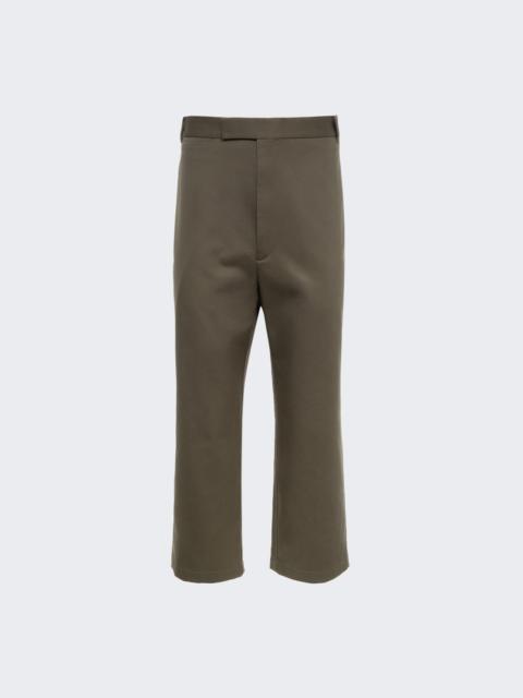 Thom Browne Single Welt Pocket Straight Leg Trouser Dark Green