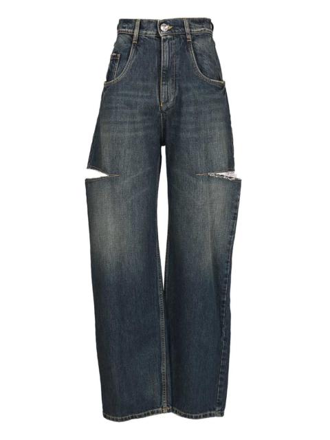Maison Margiela Maison Margiela Women High-Waisted Jeans With Side Rips