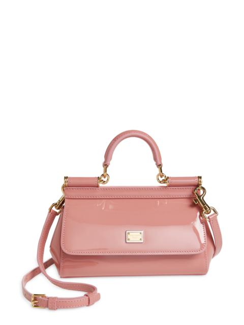Dolce & Gabbana Dolce&Gabbana Small Sicily Patent Leather Top Handle Bag in Rosa at Nordstrom