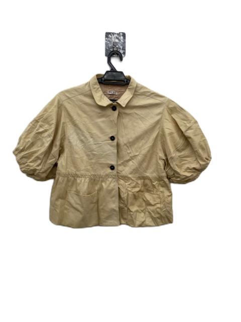 Prada MIU MIU SHORT SLEEVE LEATHER JACKET