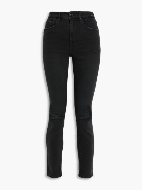 Other Designers Good Waist distressed high-rise skinny jeans