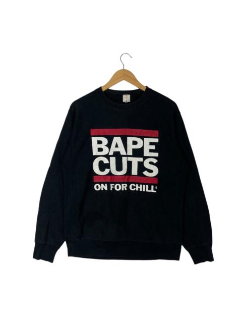 A BATHING APE® Vintage A Bathing Ape “BAPE CUTS” Crewneck Sweatshirt