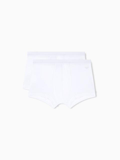 EMPORIO ARMANI TWO-PACK OF PIMA JERSEY BOXER BRIEFS