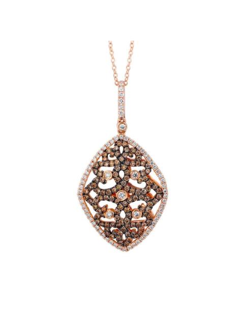 Other Designers Le Vian Ladies Chocolate Strawberry Lace Necklaces set in 14K Strawberry Gold